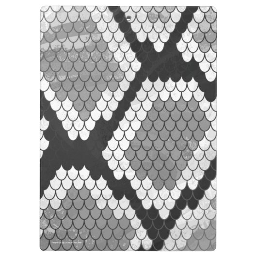 Snake Grey en Light Grey Silhouette Klembord (Achterkant)