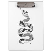 Snake Grey en Light Grey Silhouette Klembord (Voorkant)