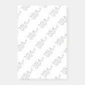 Snake Grey en Light Grey Silhouette Post-it® Notes (Voorkant)