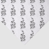 Snake Grey en Light Grey Silhouette Tissuepapier (Detail)