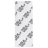 Snake Grey en Light Grey Silhouette Wijn Cadeautas (Achterkant)