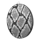 Snake Grey, White en Black Print Dartbord (Voorkant Rechts)