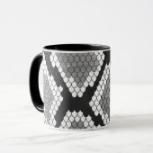 Snake Grey, White en Black Print Mok (Voorkant links)