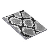 Snake Grey, White en Black Print Notitieboek (Rechterzijde)