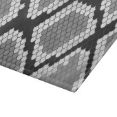 Snake Grey, White en Black Print Snijplank (Hoek)