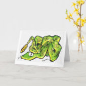 Snake Haal snel een kaartje Kaart (Gele Bloem)