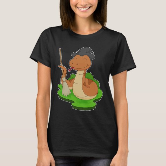 Snake Halloween Witch T-shirt (Voorkant)