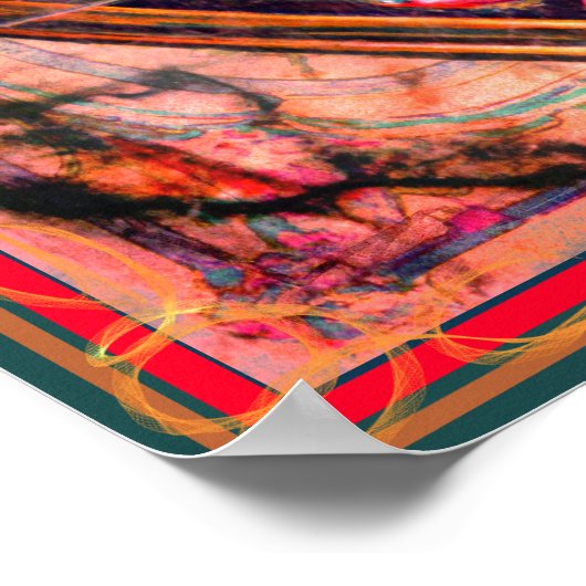 Snake, hart en Rozen Dodelijke Valentijn Poster (Hoek)