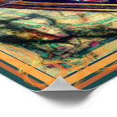 Snake, hart en Rozen Poster (Hoek)