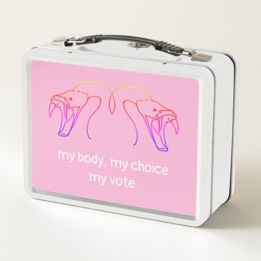 Snake head & fangs, mijn lichaam, mijn keuze, mijn (Achterkant)