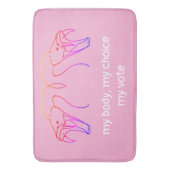 Snake head & fangs, mijn lichaam, mijn keuze, mijn badmat (Voorkant Verticaal)