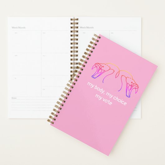 Snake head & fangs, mijn lichaam, mijn keuze, mijn planner (Display)