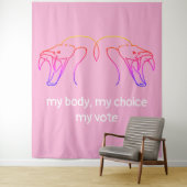 Snake head & fangs, mijn lichaam, mijn keuze, mijn wandkleed (In situ)