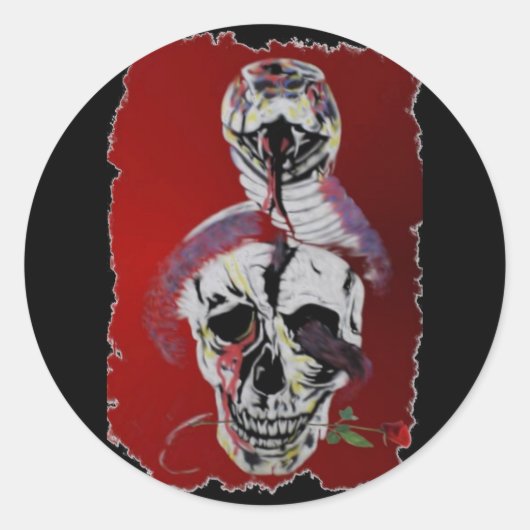 Snake Head Sticker (Voorkant)