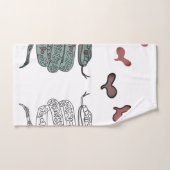 Snake Hearts print Bad Handdoek (Handdoek)