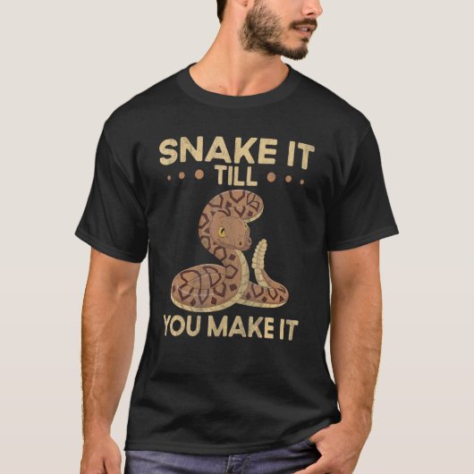 Snake het tot je het een slangbal python maakt t-shirt (Voorkant)