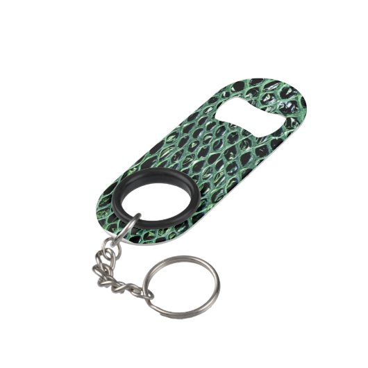 Snake Huid Bottle Open Sleutelhanger Mini Flessenopener (Achterkant Gekanteld)