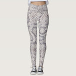Snake Huid Gedrukte vrouwelijke sport Gym Leggings<br><div class="desc">Licht paarse lavendel paars grijze inkt bedrukt Vrouwen Sport Gym Leggings</div>