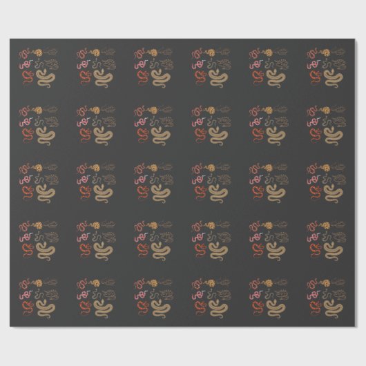 Snake Hunter Reptile Collector Animal Education Cadeaupapier (Vlak)