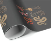 Snake Hunter Reptile Collector Animal Education Cadeaupapier (Rol Hoek)