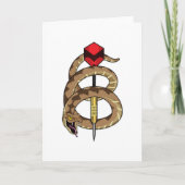 Snake in Darts met Dart Kaart (Voorkant)