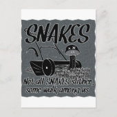 Snake in de gras briefkaart (Voorkant)