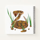 Snake in de gras notitieboek (Achterkant)