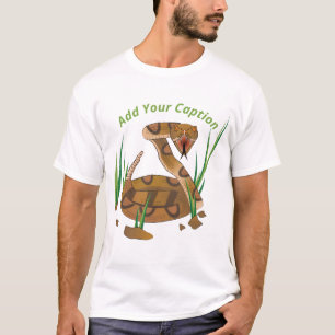 Snake in de gras t-shirt