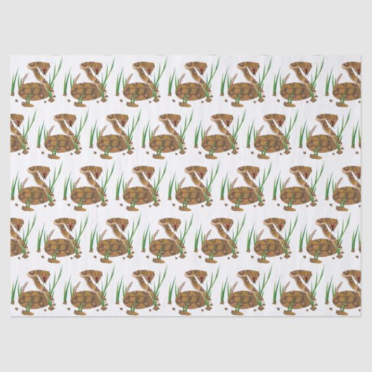 Snake in de gras tissuepapier (Voorkant)