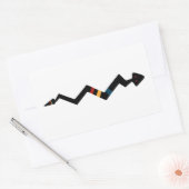 Snake - Indiaans Indiaans symbool Rechthoekige Sticker (Envelop)