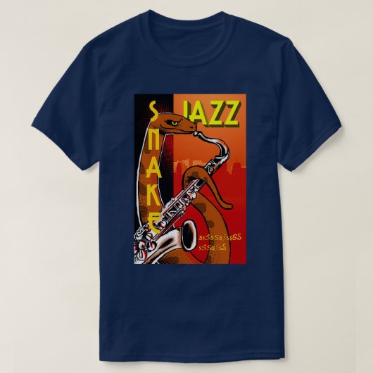 Snake Jazz T-shirt (Design voorkant)
