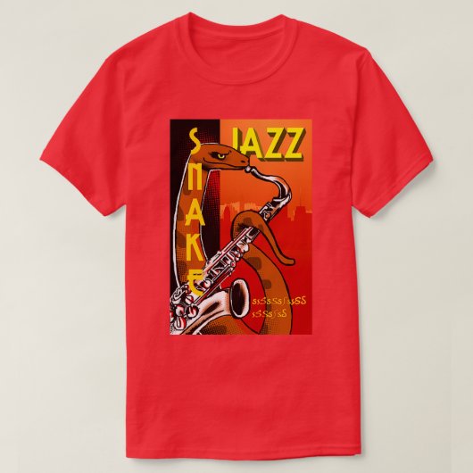 Snake Jazz  T-shirt (Design voorkant)