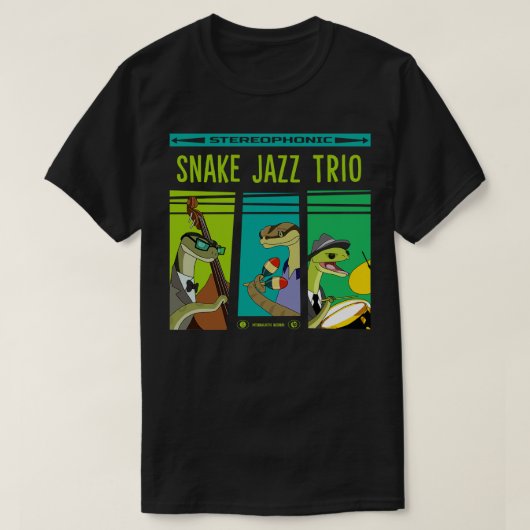Snake Jazz vinyl T-shirt (Design voorkant)