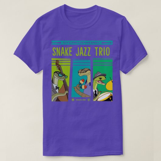 Snake Jazz vinyl T-shirt (Design voorkant)