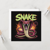 Snake. Kaart (Voorkant / Achterkant in situ)