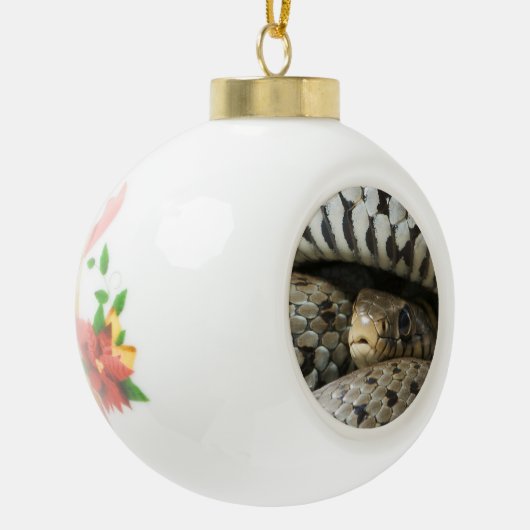 Snake Keramische Bal Ornament (Links)