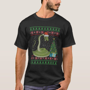 Snake kerstboom Decoratie Ugly Xmas Sweater T-shirt
