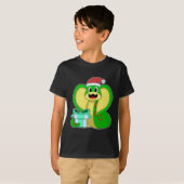 Snake kerstpakket t-shirt (Voorkant volledig)