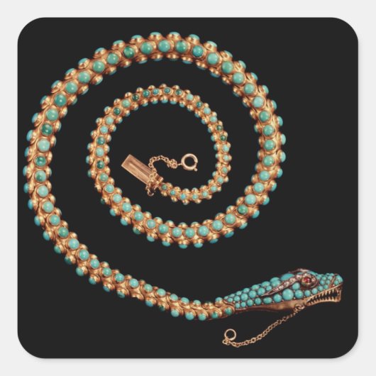 Snake ketting, 1844 vierkante sticker (Voorkant)