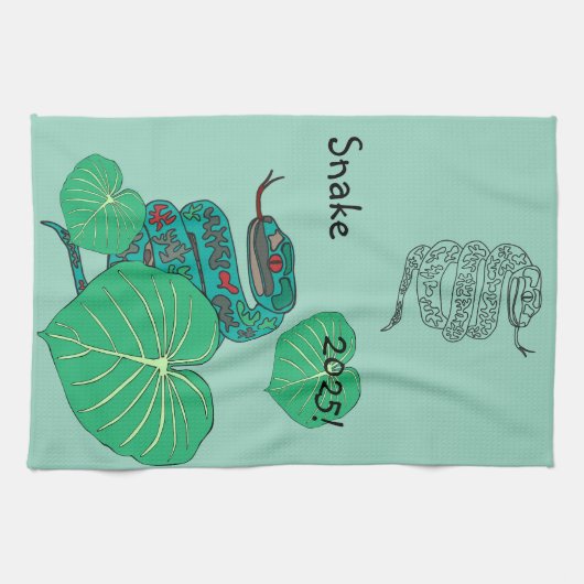 Snake Keuken Handdoeken (Horizontaal)