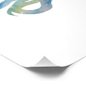 Snake Kleurrijke Waterverf Foto Afdruk (Hoek)