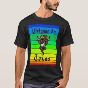 Snake Koe Skull Welkom bij Texas Sunset T-shirt