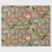 Snake Ladder Game Cadeaupapier (Vlak)