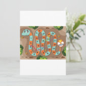 Snake Ladder Game Kaart (Staand voorkant)