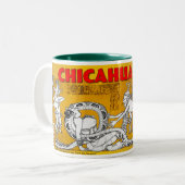 "Snake Lady Brings for the Serpent" Tweekleurige Koffiemok (Voorkant links)