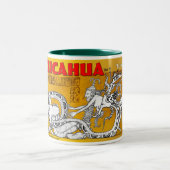 "Snake Lady Brings for the Serpent" Tweekleurige Koffiemok (Center)