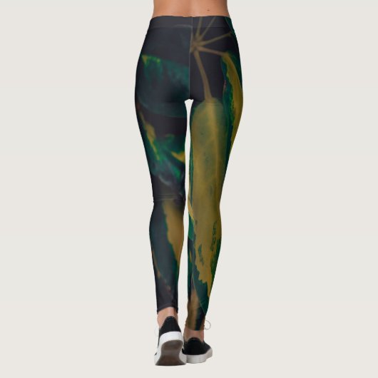 "Snake" Leafs Leggings (Achterkant)