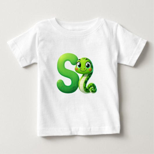 Snake Letter S Baby T-shirt (Voorkant)