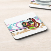 Snake-liefde Bier Onderzetter (Linkerzijde)