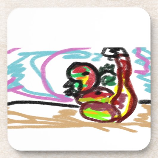 Snake-liefde Bier Onderzetter (Voorkant)